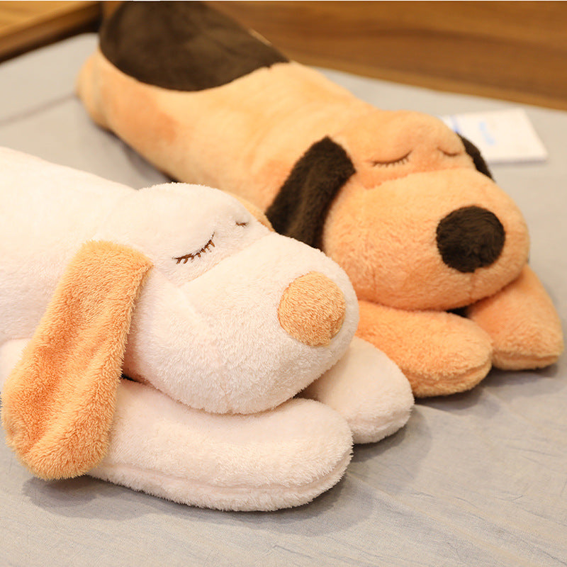 1.5m Long Cute Dog Body Pillow Soft Cylindrical Hugging Pillow