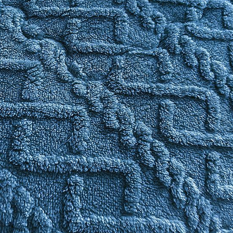 Winter Warm Comforter Sherpa Fleece Reversible Diamond Plush Blanket 200x230cm Blue