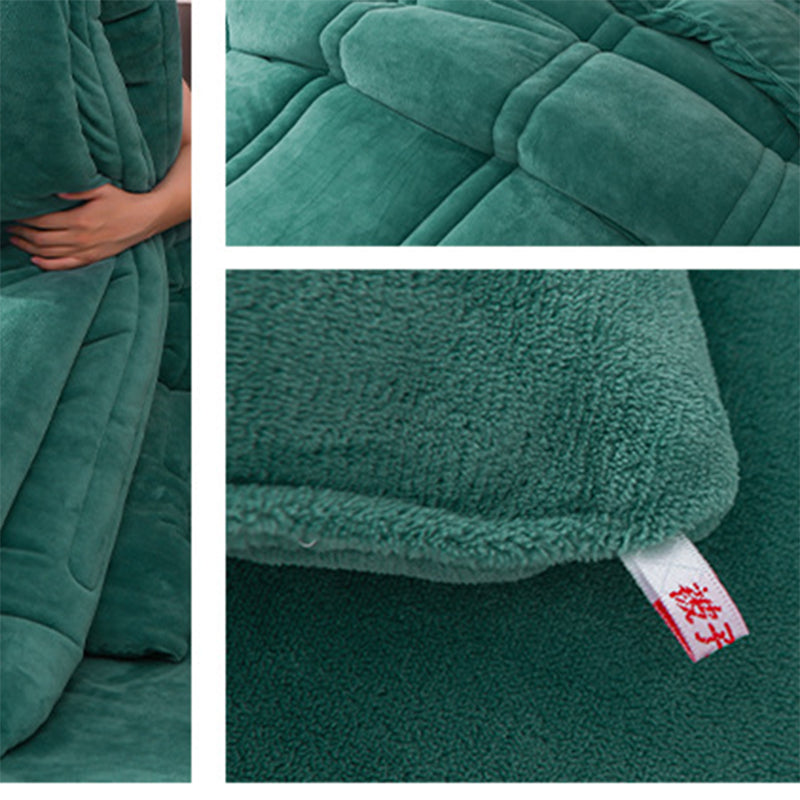 Large Warm Winter Ultra Soft Plush Blanket Quilt 200x230cm Dusty Teal