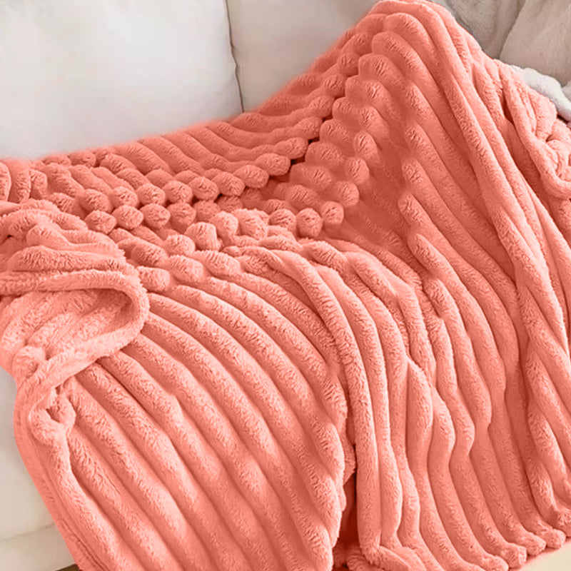 Light weight soft corduroy thin blanket throw rug 180x200cm six colours