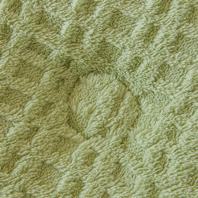 Thick Winter Warm Quilt Reversible Waffle Plush Comforter 200x230cm Green