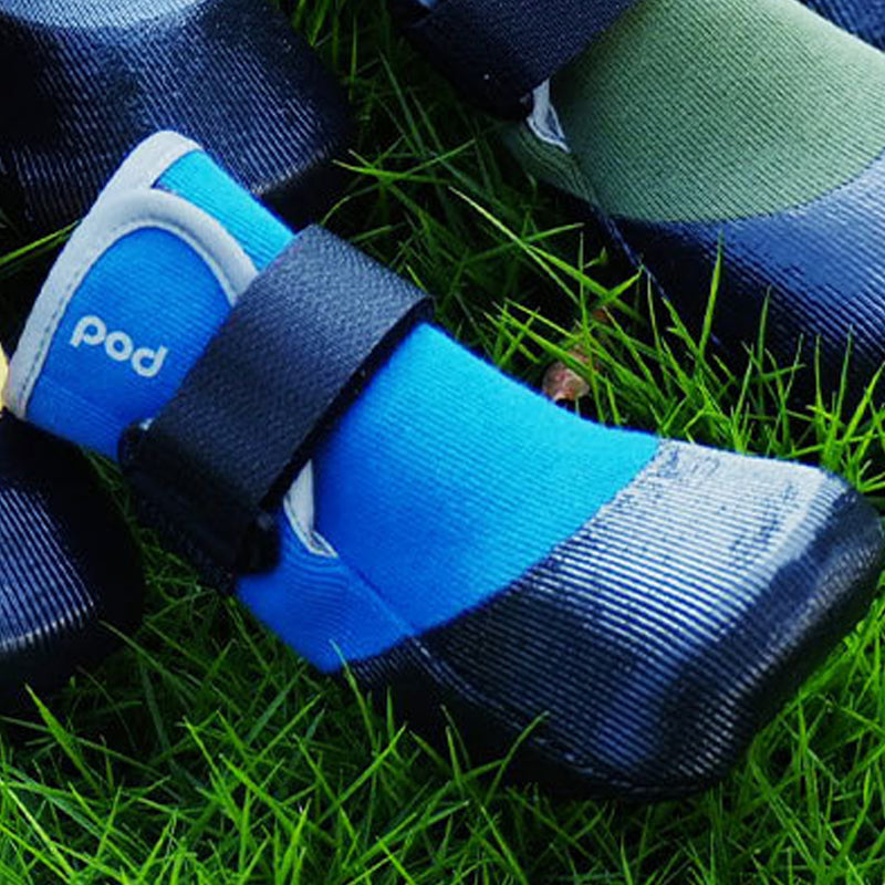 Pet Dog WaterProof Rain Shoes Boots Socks Non-slip Rubber Shoes Blue