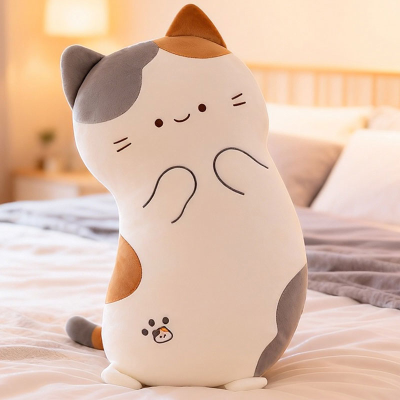 Super Cute Soft Standing Cat Plush Toy Pillow Cushion 80cm