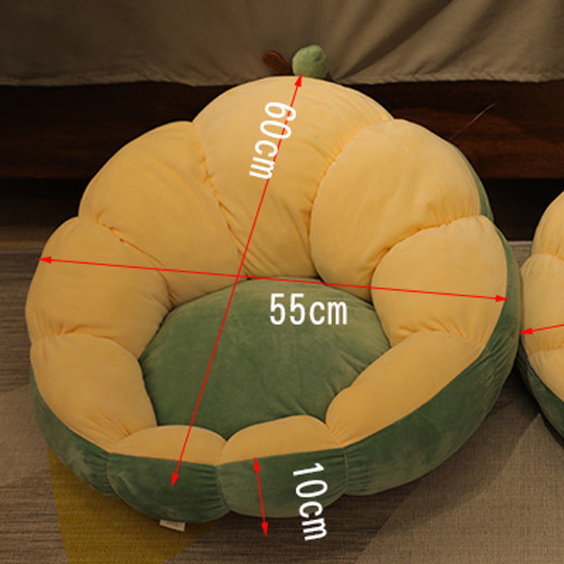 Avocado Flower Floor Cushion Cute Plush Lazy Seat Pad 60x25x10cm
