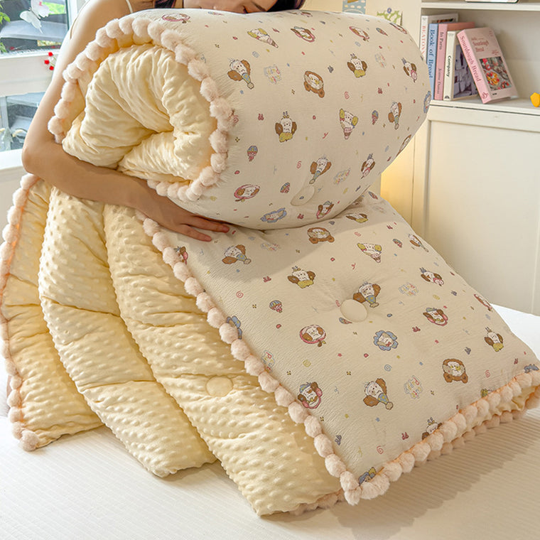 Thick High Weight Winter Blanket Comforter Quilt Pancake Puppy 200×230cm