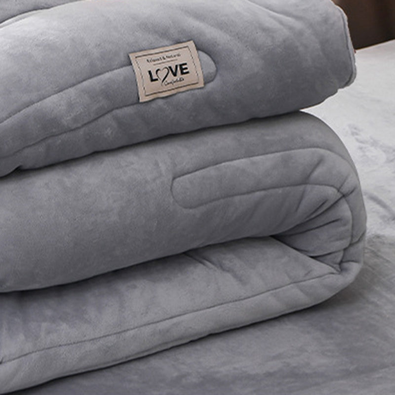 Large Warm Winter Ultra Soft Plush Blanket Quilt 200x230cm Grey