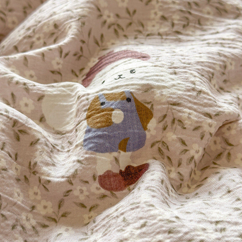 Thick High Weight Winter Blanket Comforter Quilt Mushroom Bear Pattern 200×230cm