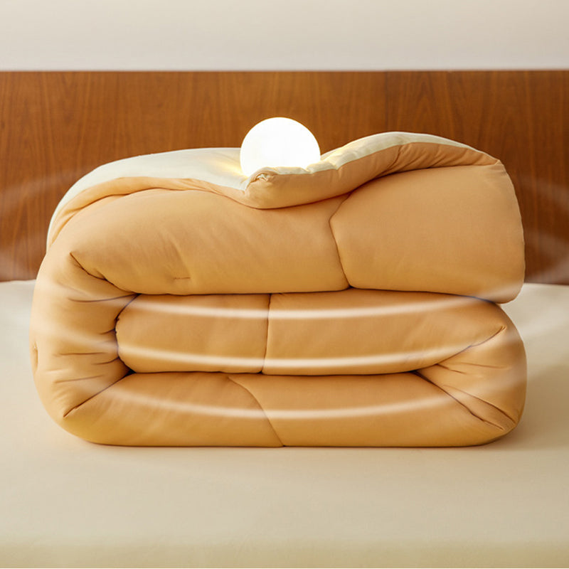 Thick Warm Bear Shape Winter Reversible Blanket Quilt Comforter 200x230cm Caramel Beige