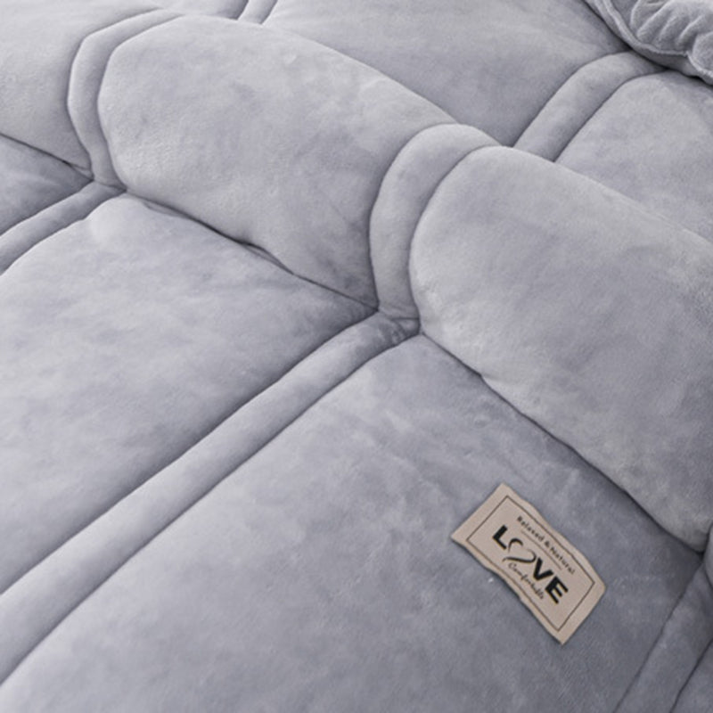 Large Warm Winter Ultra Soft Plush Blanket Quilt 200x230cm Grey