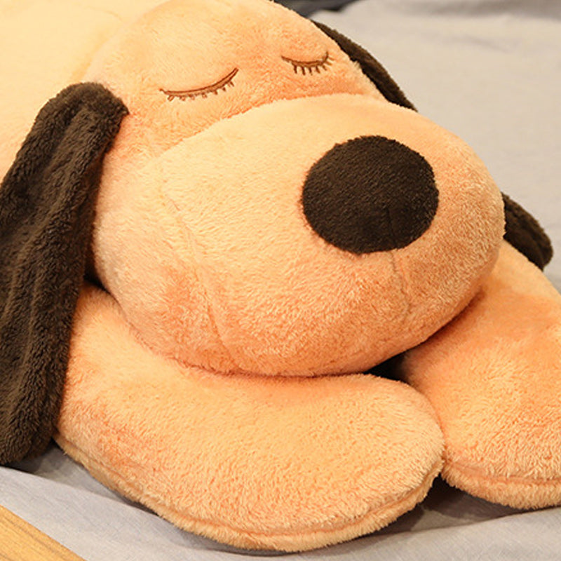1.5m Long Cute Dog Body Pillow Soft Cylindrical Hugging Pillow