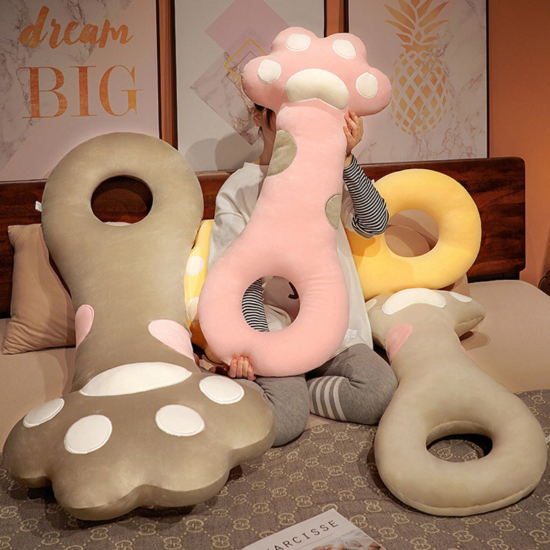 Super Soft Cute Cat Paw Plush Hug Body Pillow Cushion 130cm Pink