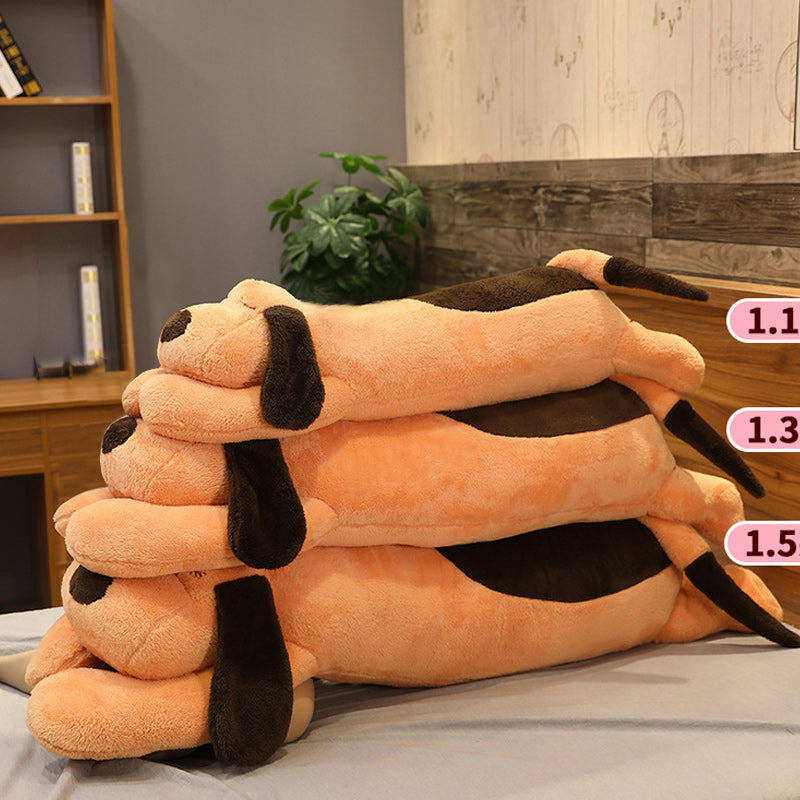 1.5m Long Cute Dog Body Pillow Soft Cylindrical Hugging Pillow