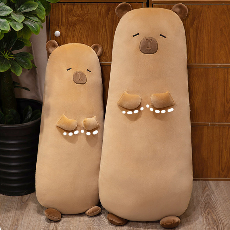 1.2m Long Capybara Body Pillow Cute Cylindrical Hugging Pillow