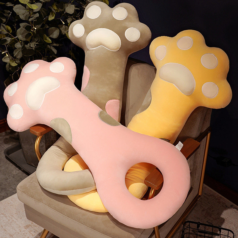 Super Soft Cute Cat Paw Plush Hug Body Pillow Cushion 130cm Grey