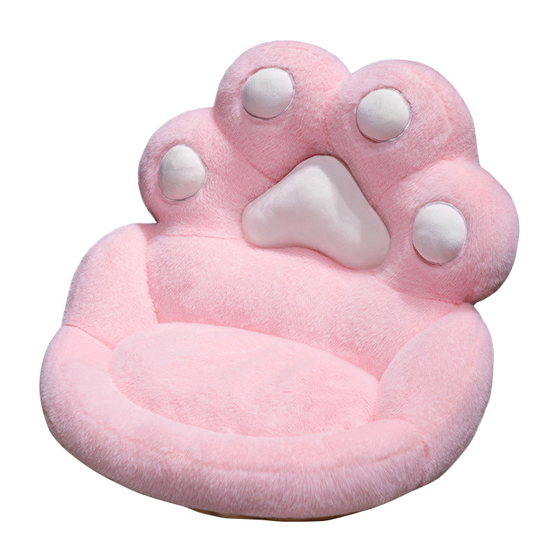 Super Cute Soft Cat Paw Chair Cushion Plush Seat Pad Pink