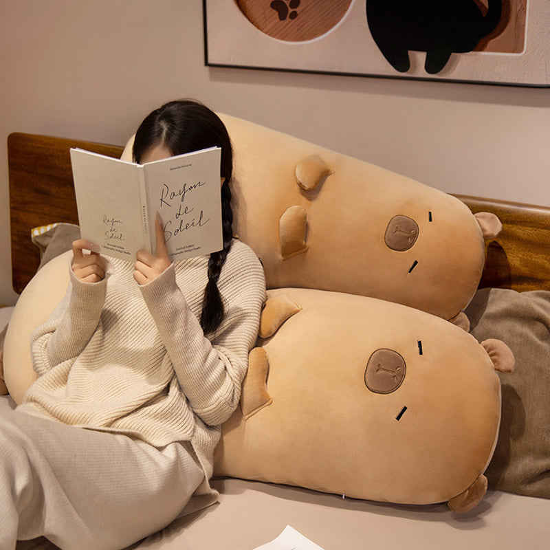 1.2m Long Capybara Body Pillow Cute Cylindrical Hugging Pillow