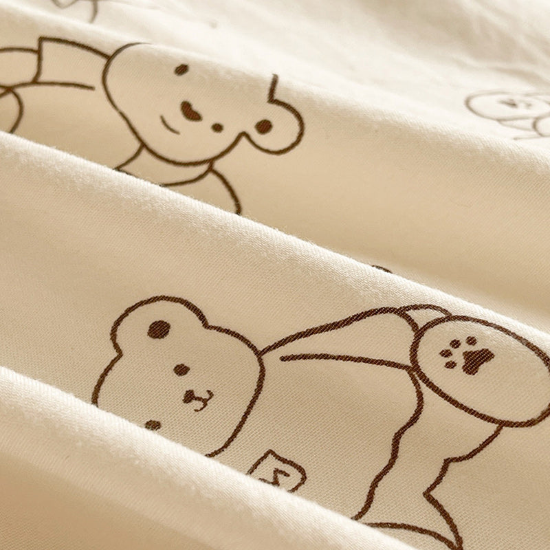 Winter Warm Bears Pattern Plush Blanket Quilt Comforter 200x230cm