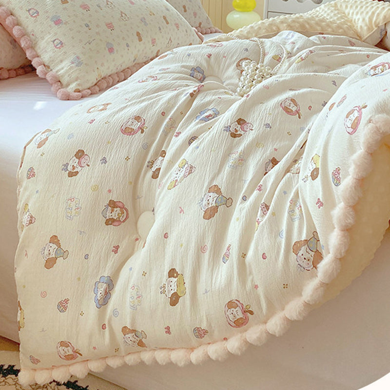 Thick High Weight Winter Blanket Comforter Quilt Pancake Puppy 200×230cm