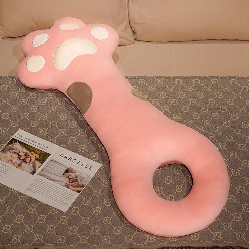 Super Soft Cute Cat Paw Plush Hug Body Pillow Cushion 130cm Pink
