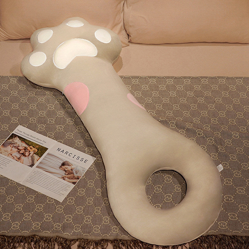 Super Soft Cute Cat Paw Plush Hug Body Pillow Cushion 130cm Grey