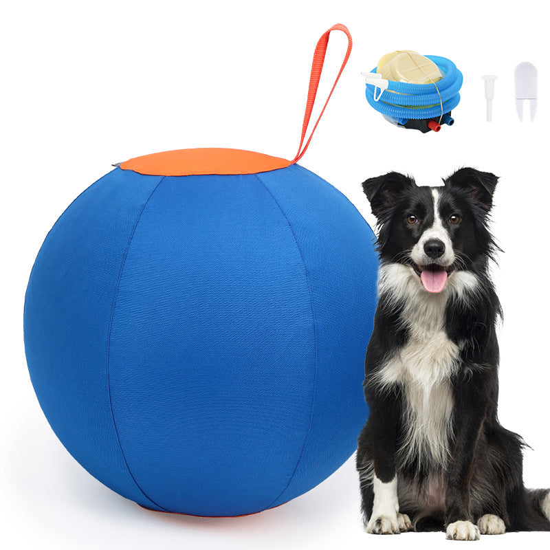 Inflatable Dog Training Ball Large Durable Pet Exercise & Herding Ball