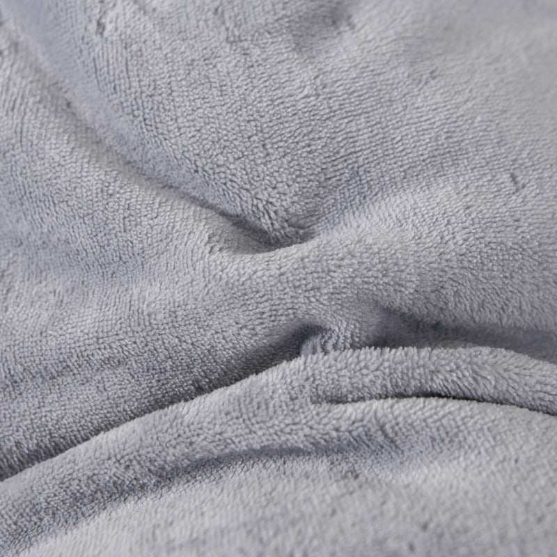 Large Warm Winter Ultra Soft Plush Blanket Quilt 200x230cm Grey
