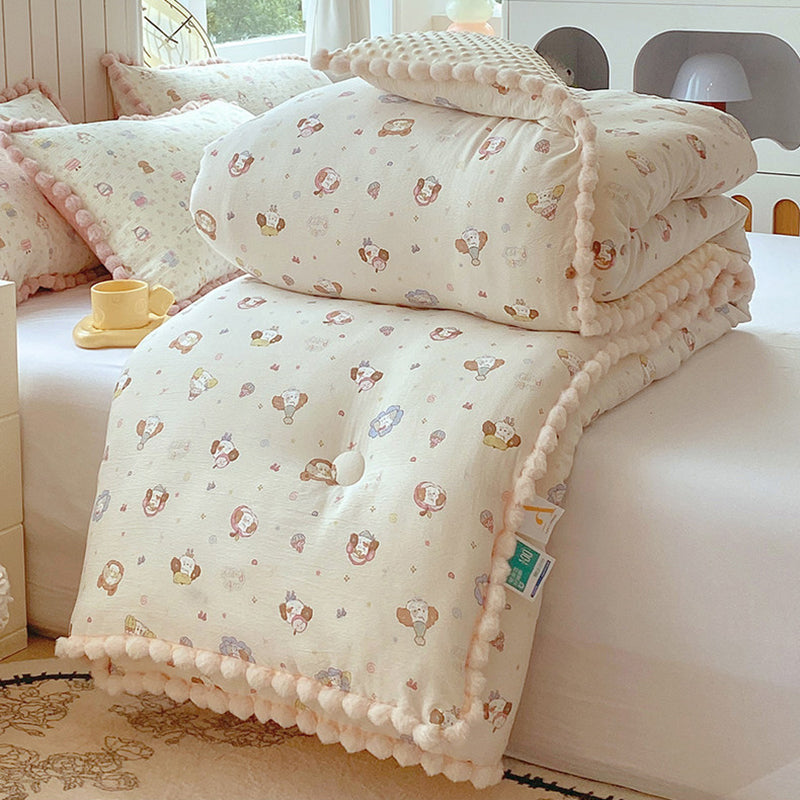Thick High Weight Winter Blanket Comforter Quilt Pancake Puppy 200×230cm