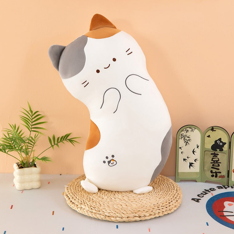 Super Cute Soft Standing Cat Plush Toy Pillow Cushion 80cm