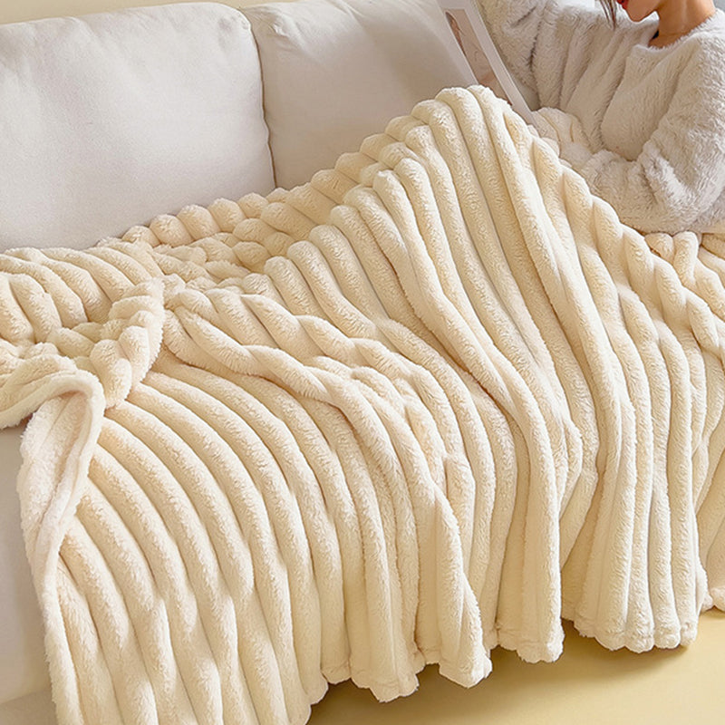 Light weight soft corduroy thin blanket throw rug 180x200cm six colours