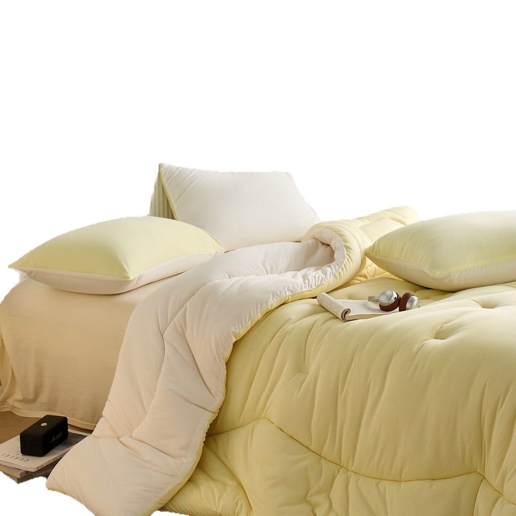Thick Warm Bear Shape Winter Reversible Blanket Quilt Comforter 200x230cm Yellow