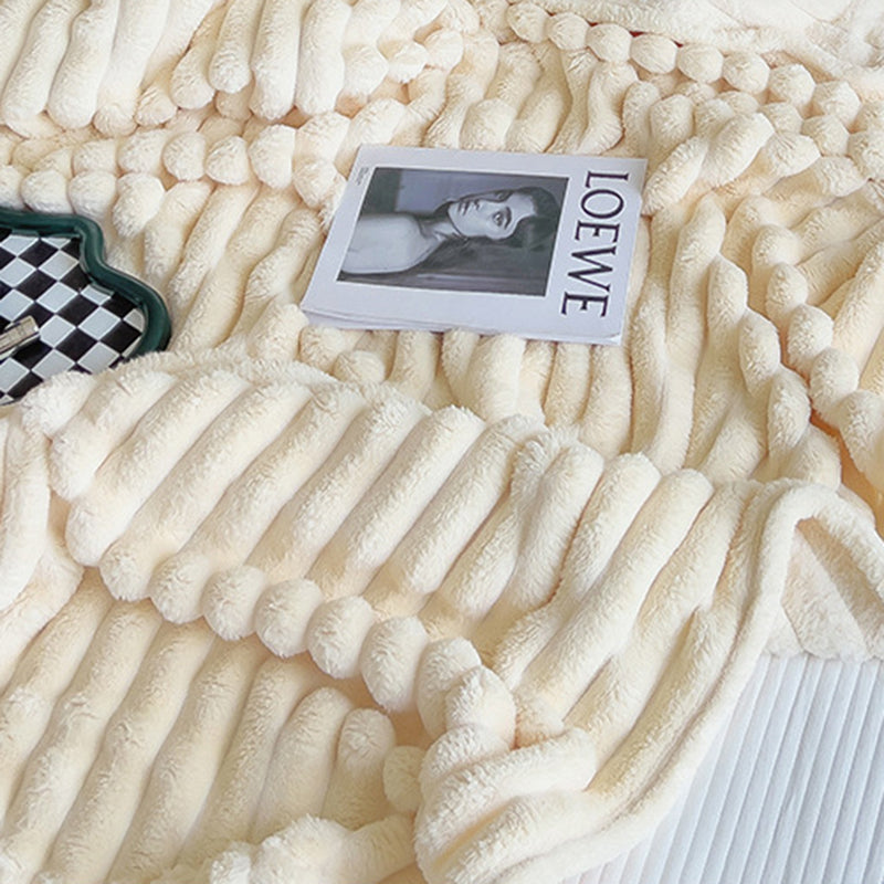 Light weight soft corduroy thin blanket throw rug 180x200cm six colours
