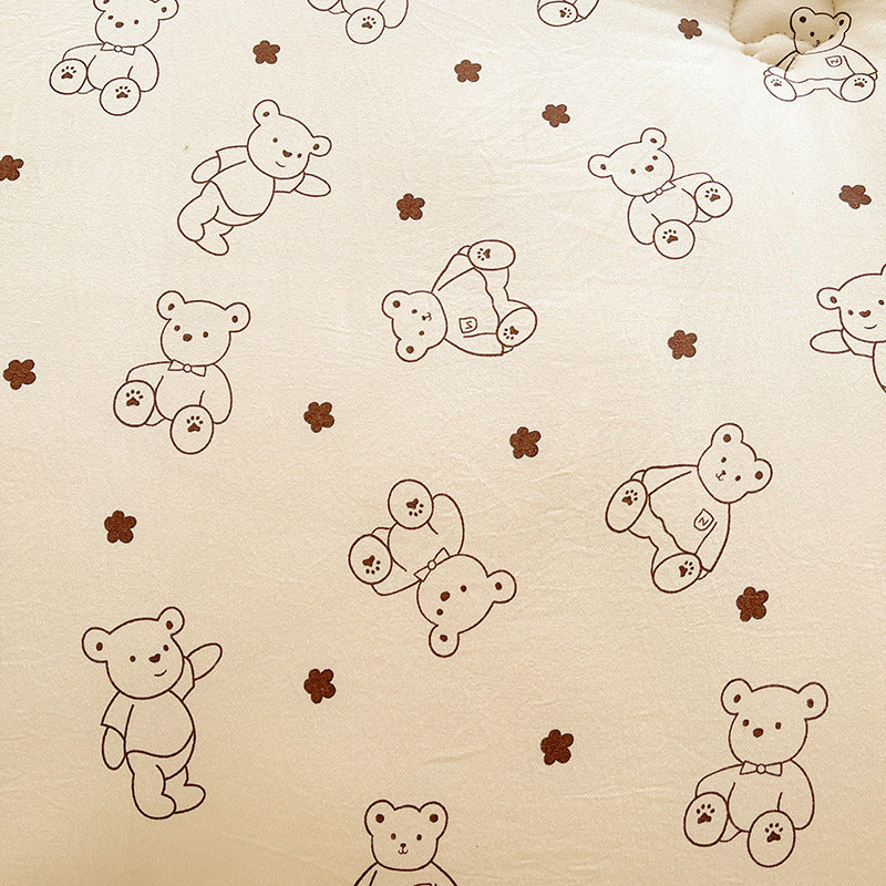 Winter Warm Bears Pattern Plush Blanket Quilt Comforter 200x230cm