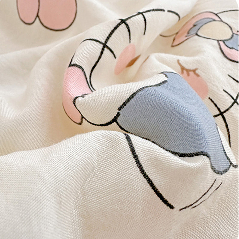 Winter Warm Cats Pattern Plush Blanket Quilt Comforter 200x230cm