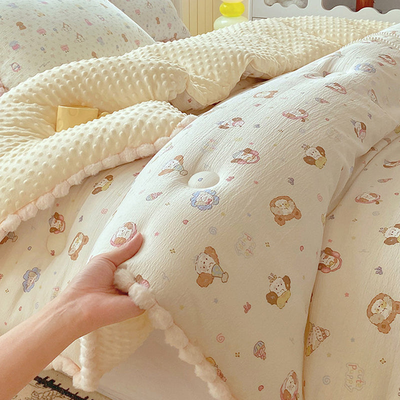 Thick High Weight Winter Blanket Comforter Quilt Pancake Puppy 200×230cm