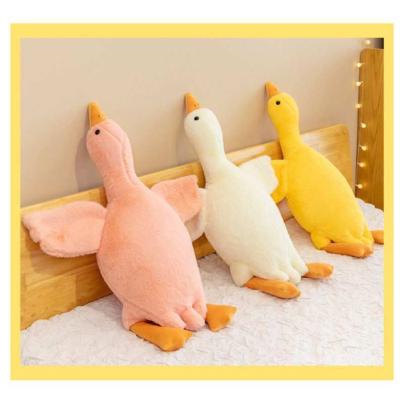 Large Jumbo Pink Goose Plush Toy 130cm 160cm 180cm Long