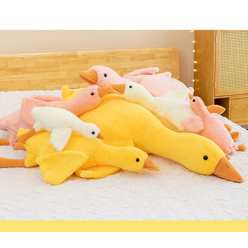 Large Jumbo Pink Goose Plush Toy 130cm 160cm 180cm Long