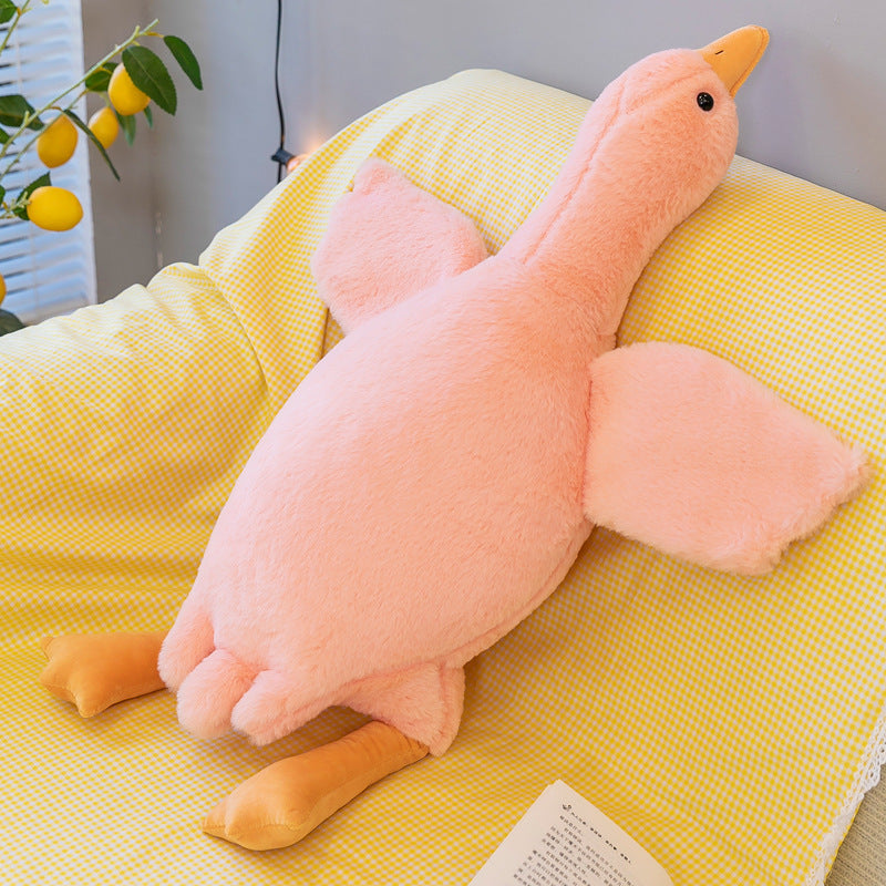 Large Jumbo Pink Goose Plush Toy 130cm 160cm 180cm Long