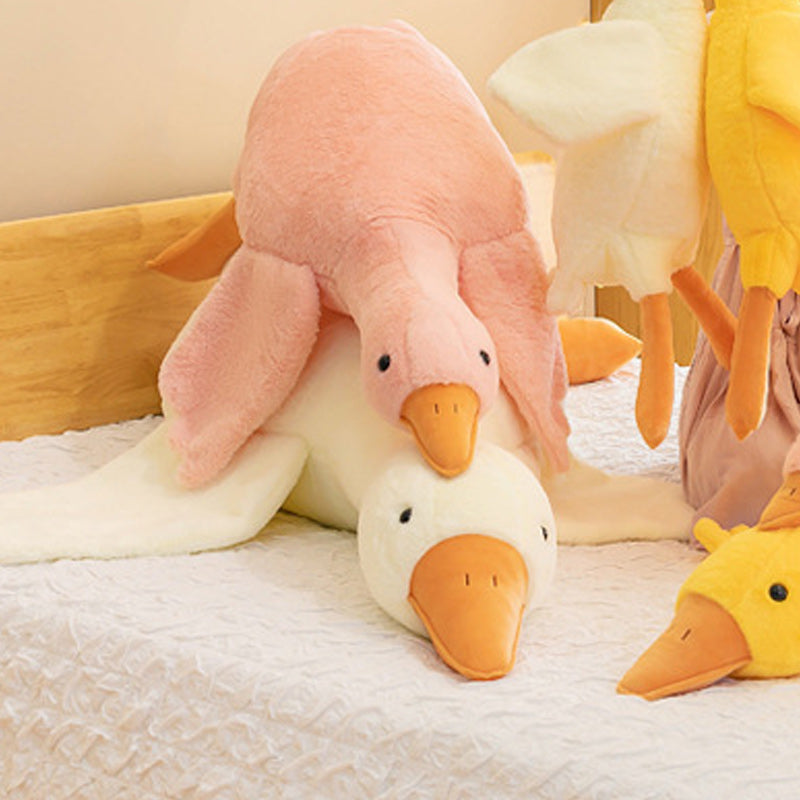 Large Jumbo Pink Goose Plush Toy 130cm 160cm 180cm Long