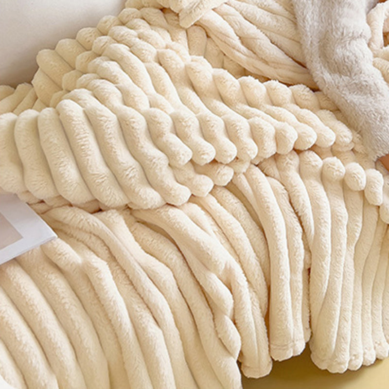 Light weight soft corduroy thin blanket throw rug 180x200cm six colours