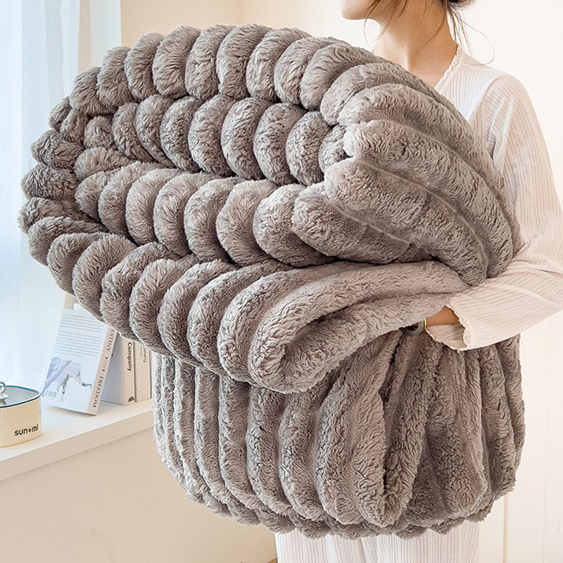 Light weight soft corduroy thin blanket throw rug 180x200cm six colours
