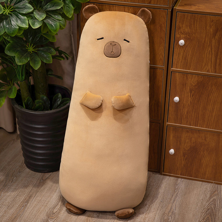 1.2m Long Capybara Body Pillow Cute Cylindrical Hugging Pillow