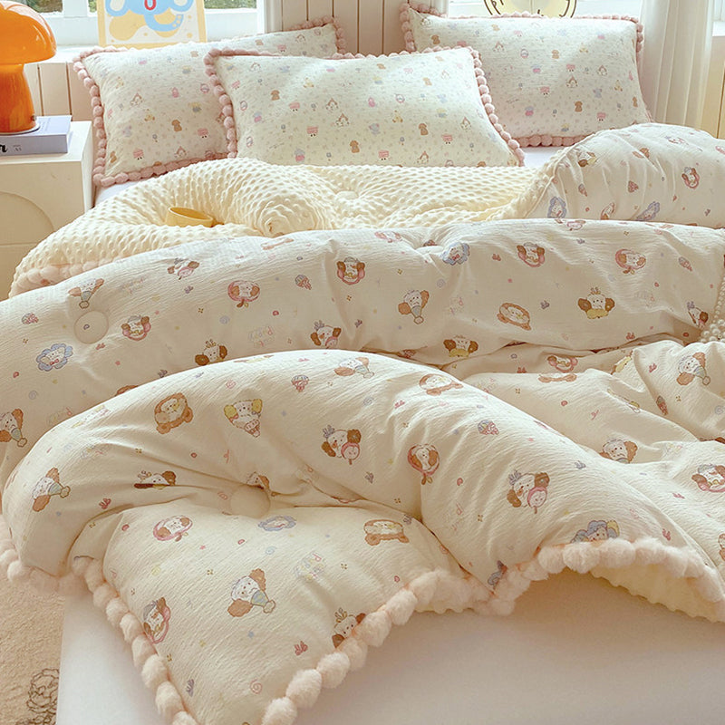 Thick High Weight Winter Blanket Comforter Quilt Pancake Puppy 200×230cm