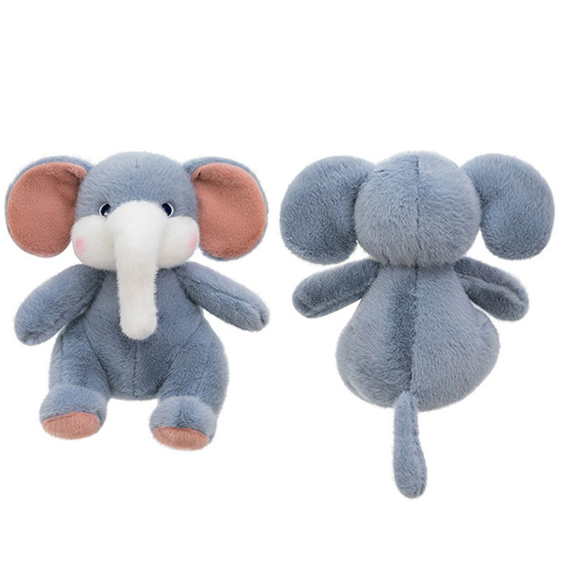 Large Cute Blue Elephant Plush Toy Soft Stuffed Animal with Big Ears & Trunk