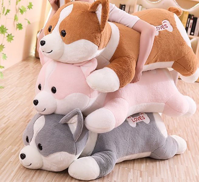 1.2m Long Akita Dog Body Pillow Cute Corgi Hugging Pillow