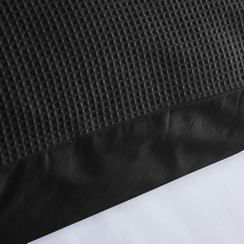 100% Premium Cotton Waffle Black Body Pillow slip pillowcase Cover 48x150cm
