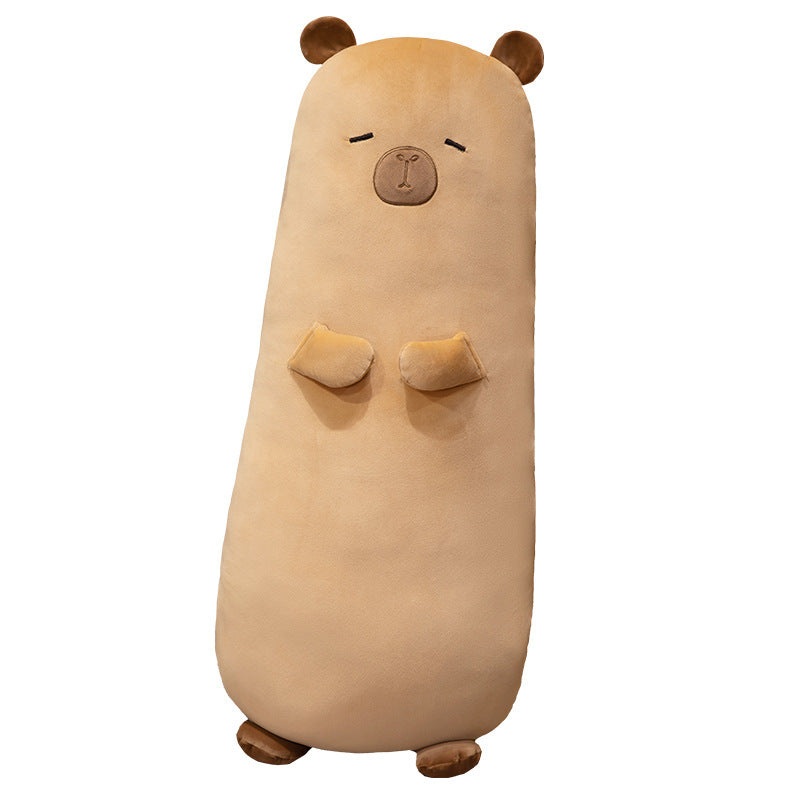 1.2m Long Capybara Body Pillow Cute Cylindrical Hugging Pillow