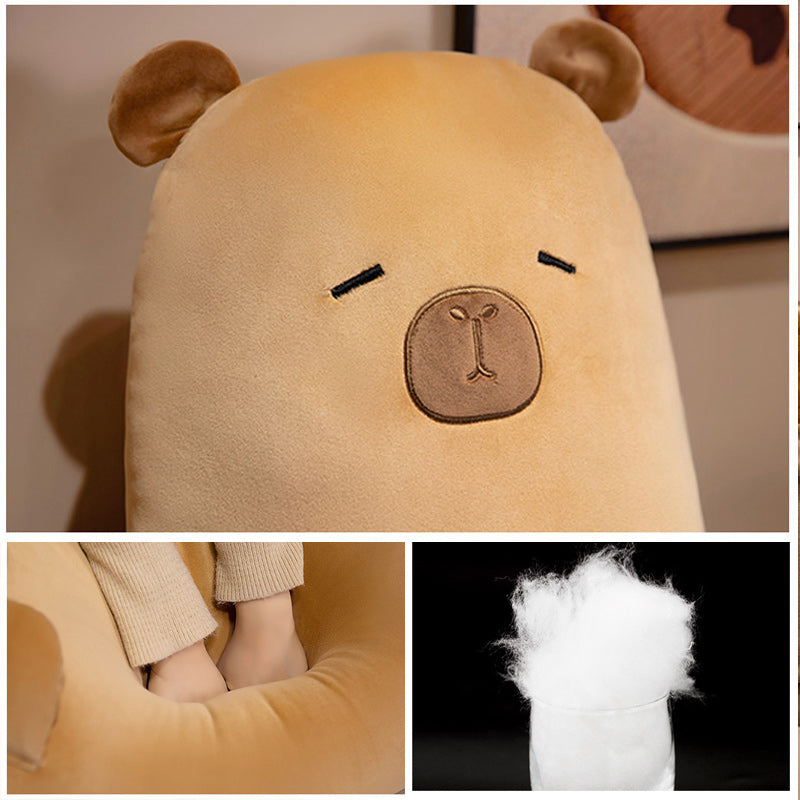 1.2m Long Capybara Body Pillow Cute Cylindrical Hugging Pillow