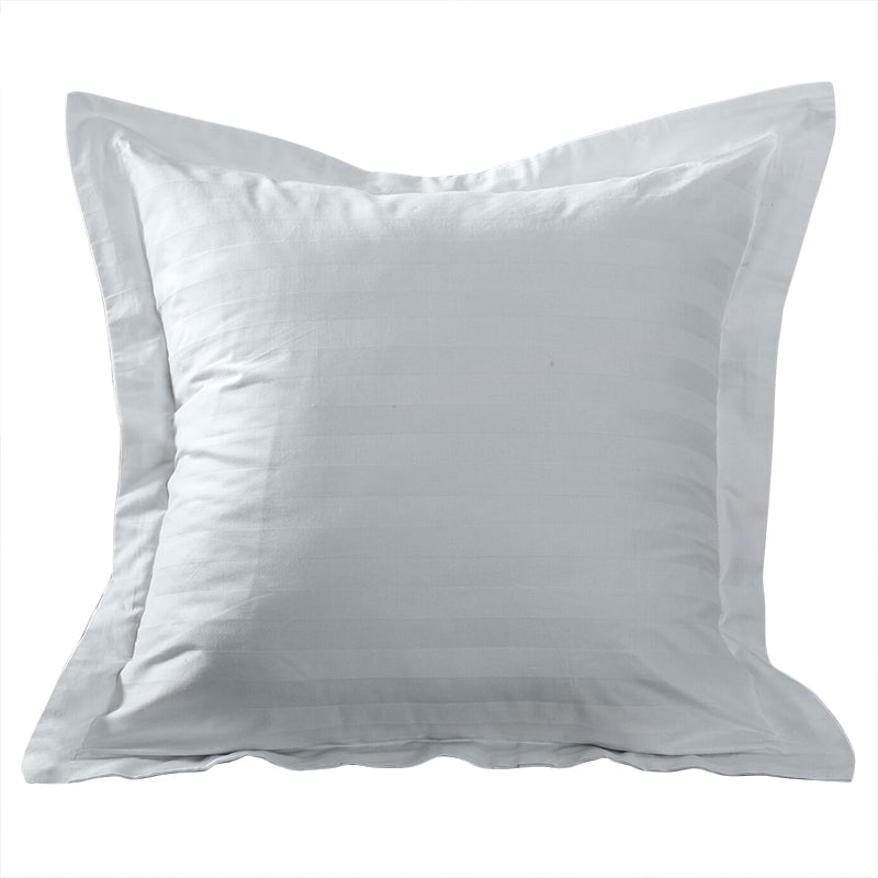 A Pair of 500TC 100% cotton Striped European Pillow Cushion cover 65x65+5cm