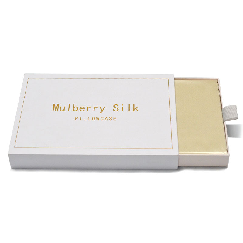6A Grade Pure Mulberry Silk Pillowcase 48x74cm Beige