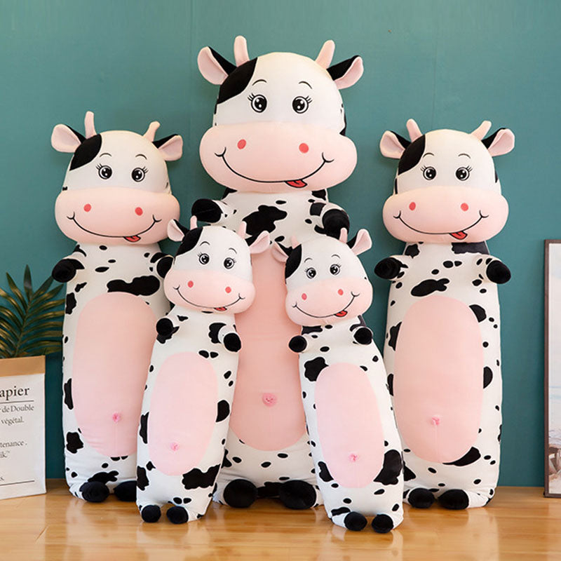 Super Soft Cute Coral fleece Cow Plush Toy Three Sizes 100cm 120cm 150cm